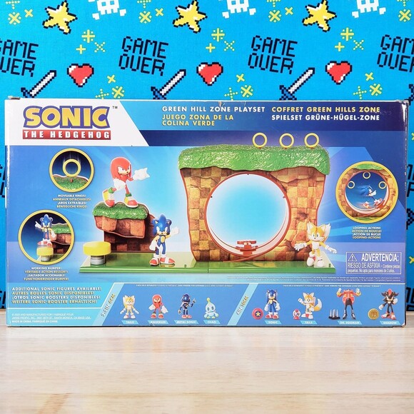 Sonic The Hedgehog GREEN HILL ZONE 10 Piece GO SEGA 2020 Playset Jakks Pacific - Picture 4 of 10